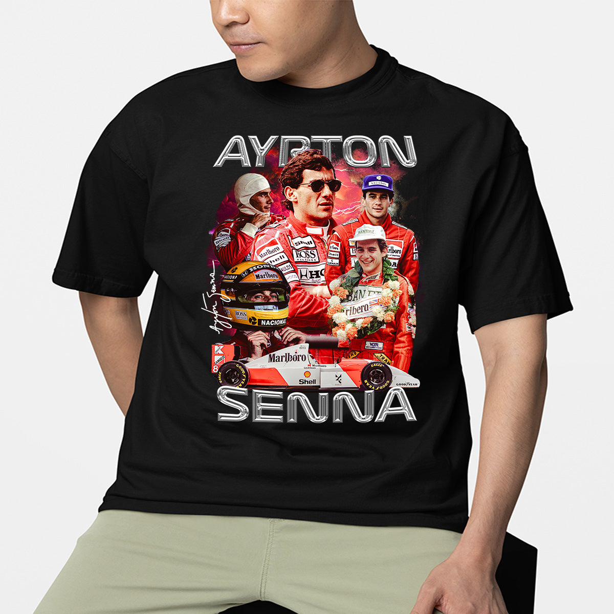 Camiseta Básica Ayrton Senna Vitorioso