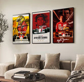 Quadro Decorativo Mosaico Campeão Ayrton Senna Formula 1