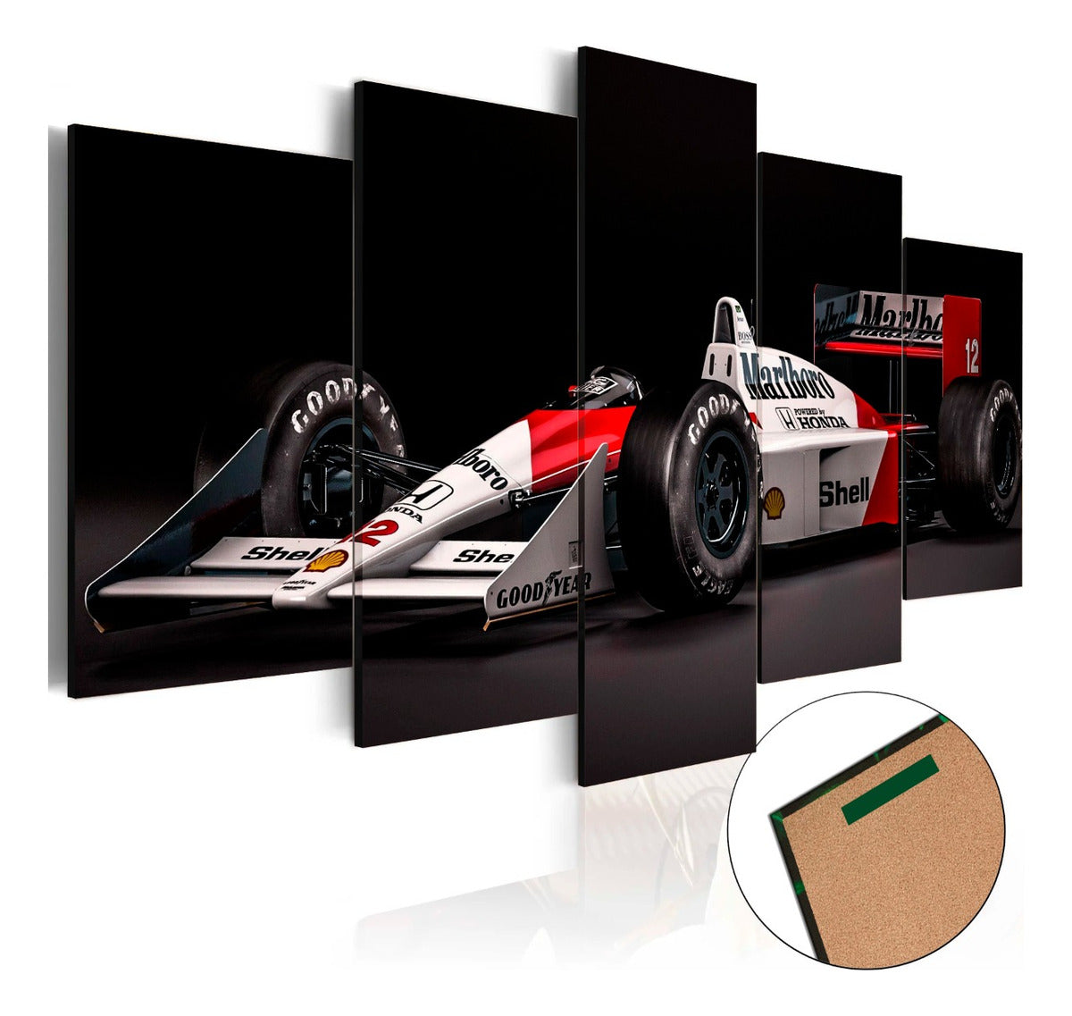 Quadros Decorativos Ayrton Senna Mclaren Honda F 1 Corrida