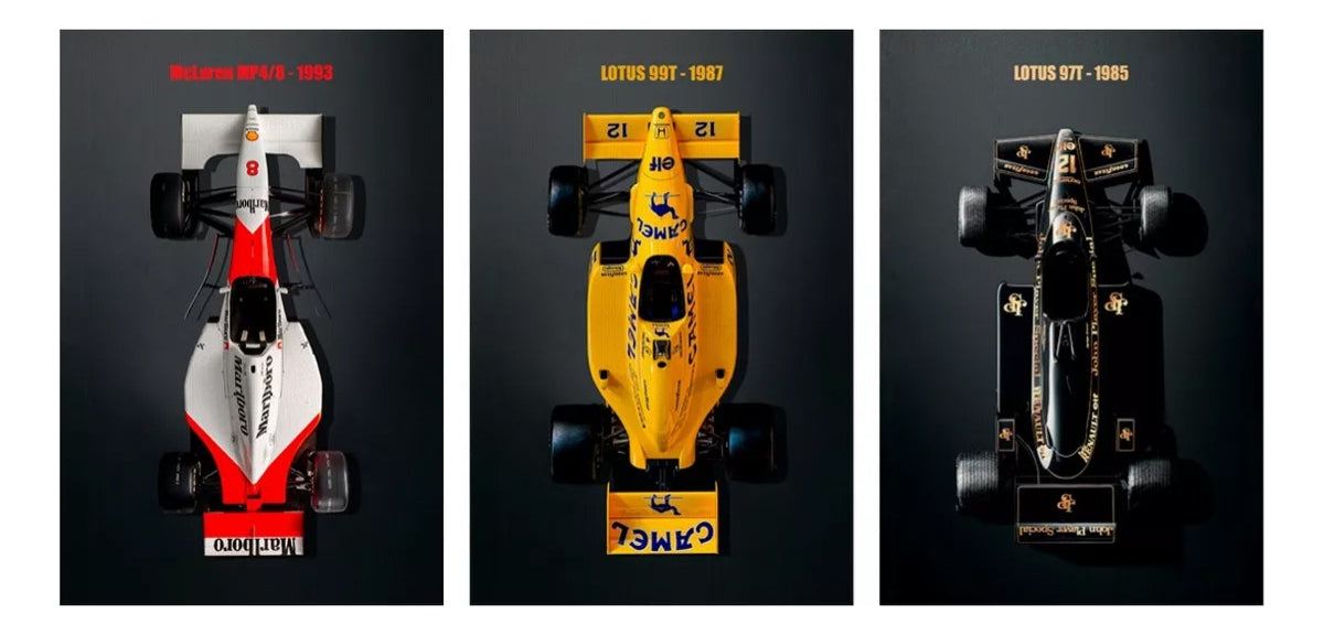 Quadros Decorativos Para Sala Quarto Formula 1 Kit Com 3