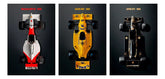 Quadros Decorativos Para Sala Quarto Formula 1 Kit Com 3