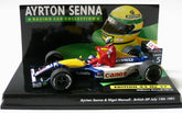 Minichamps F1 1/43 Williams Fw14 1991 Mansell Taxi Senna #5